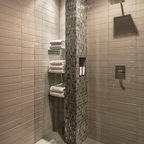 Luxury Makeover to small shower alcove - Contemporary - Bathroom