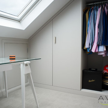 Angled Loft wardrobe