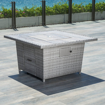 Portofino™ Comfort Stone Top Fire Table - Grey