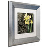 Color Bakery 'Ode to Yellow II' Art, Silver Frame, White Matte, 11"x11"