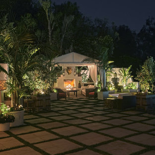 This is an example of an eclectic patio in San Diego.