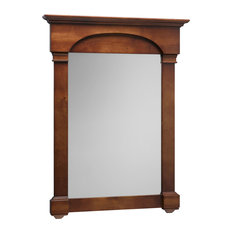 50 Most Por Cherry Bathroom Mirrors For 2018 Houzz Maykke Betty Wood Framed Rectangle Wall Mirror Cherry Americana 30 X40