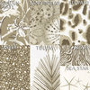 Sea Star Sand Nature Print 20" Square Decorative Throw Pillow Cotton