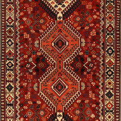 Persian Yalameh runner 2'8 X 9'10 - Area Rugs