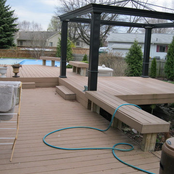 Commerce Deck strip and replace with Trex