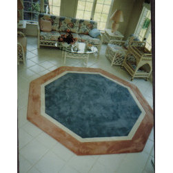 Octagan Border Rug - Area Rugs