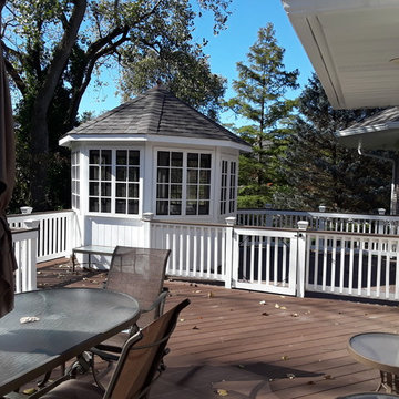 Elevated Gazebo with Timbertech Deck by Burr Ridge, IL Gazebo and Deck Builder.