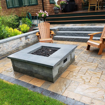 Hingham sunken patio