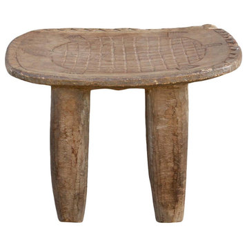 Antique Tribal Turtle Carved Senufo Table