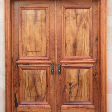 Mesquite Doors with Pyramid Panels