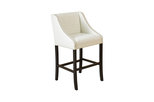 Filton Quilted Leather Counter Stool, Ivory