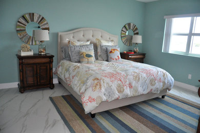 Example of a trendy bedroom design in Miami