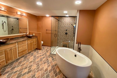 Inspiration for a craftsman bathroom remodel in Other