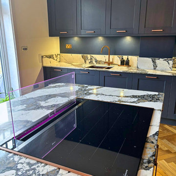 Quartz Patagonia & Indigo Blue Kitchen - Mr & Mrs Green