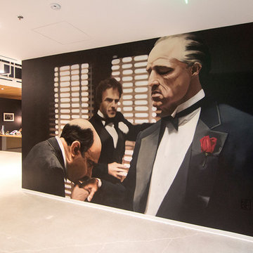 Movie Scene Mural for Production Studio
