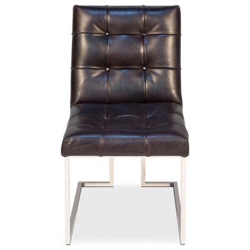 Hubbard Iron & Leather Accent Chair