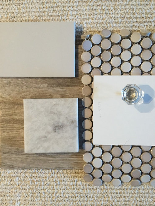 Glass knobs for bathroom!