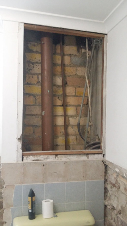 Bathroom service duct cover ideas needed!