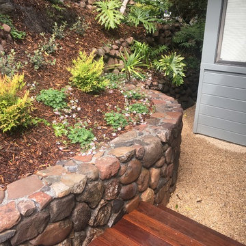 Mill Valley Entry and entertaining terrace
