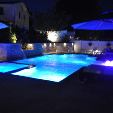 Backyard Design & Installation with Gunite Pool Kings Park NY 11754