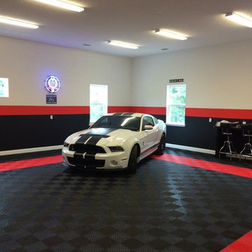 RaceDeck® Garage Floor Home Garage - Hotrod theme