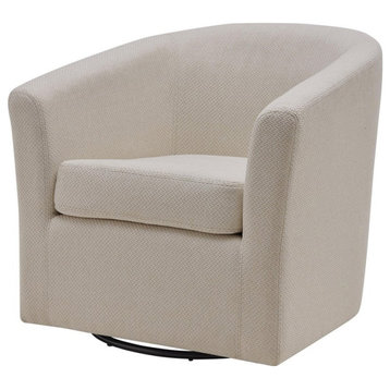 New Pacific Direct Hayden 17.5" Fabric Swivel Chair in Cardiff Cream