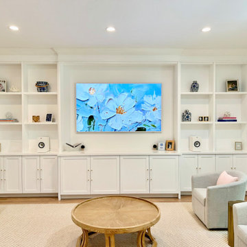 Custom Living Room Built-In Cabinets with Display Shelving - Jacksonville, FL