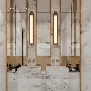 Luxury Penthouse Interior Design – Contemporary Arabic Elegance, Dubai