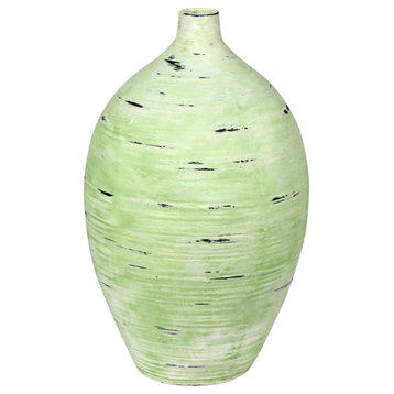 Vickerman Mint Textured Stroke Vase, 18"