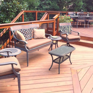 Garapa wood pool deck