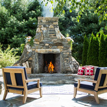 outdoor fireplace