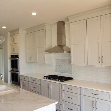 Tailor-made and Transitional White Kitchen. - Geneseo, IL