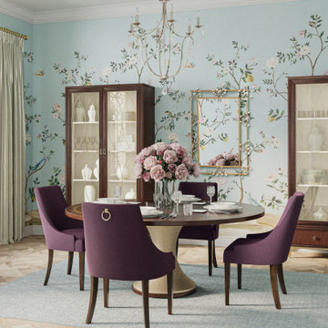 Floral Finish Dining Room