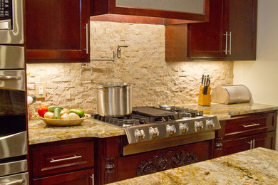 Inspiration for a mediterranean kitchen remodel in Other