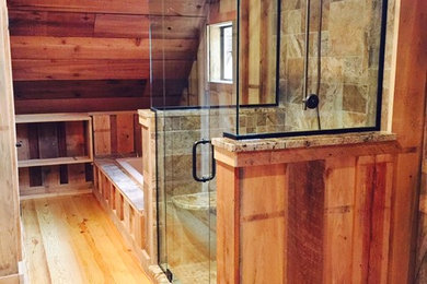 Bathroom - rustic bathroom idea in Other