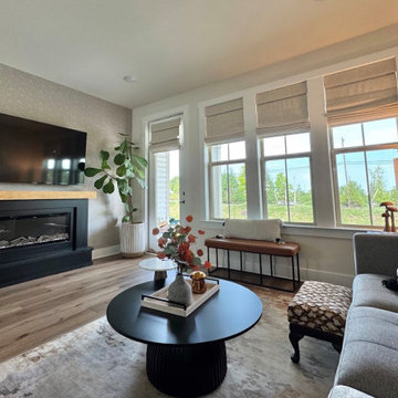 Modern Organic Transitional Family Room