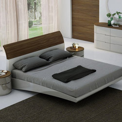 Amsterdam Platform Bed | Grey Lacquer - Platform Beds