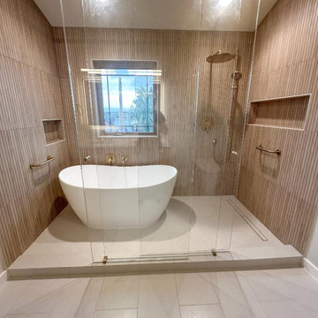 Beautiful Primary Bathroom Remodel by Levite Construction