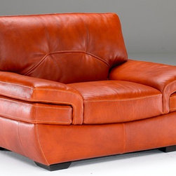 Natuzzi Editions Casual/Contemporary Leather Chair B806 - Living Room Chairs