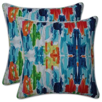 Abstract Reflections Multi 16.5-inch Throw Pillow, Set of 2