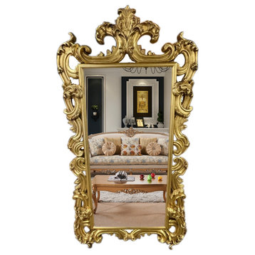 Italian Solid-Wood Gold Mirror
