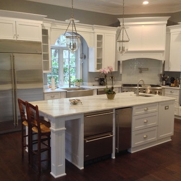 White Transitional Kitchen