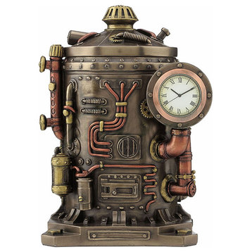 Steampunk Mysterious Container Clock