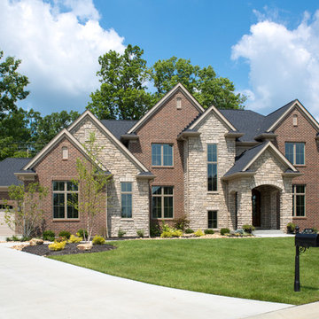 A traditional two-story home