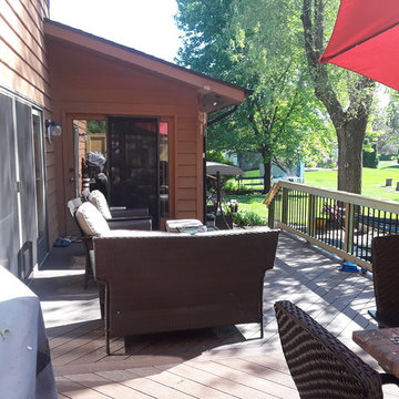 Spacious TimberTech Deck by Roselle, IL Deck Designer, Archadeck of Chicagoland