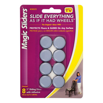 Magic Sliders® 08025 Self-Adhesive Round Sliding Disc, 1", 8-Pack