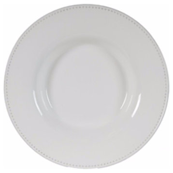 Benzara BM155816 Enticing Round decorative Porcelain Plate, White