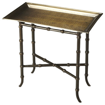 Meiling Antique Brass Tray Table, 2399025