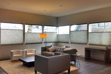 Inspiration for a transitional living room remodel in Seattle