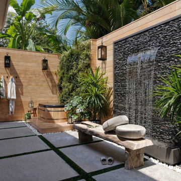 Backyard and garage renovation. St. Petersburg, FL Residence